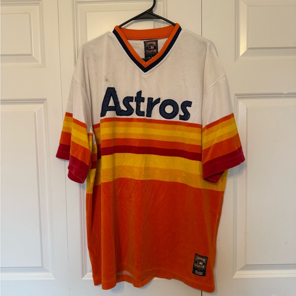 HOUSTON ASTROS Tequila SunriseJersey Carl Banks G-Ill Cooperstown XL Vintage MLB